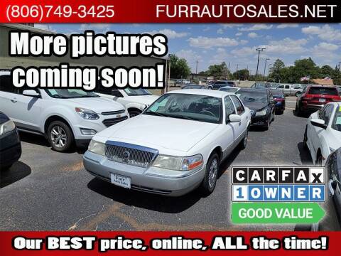 2003 Mercury Grand Marquis for sale at FURR AUTO SALES in Lubbock TX