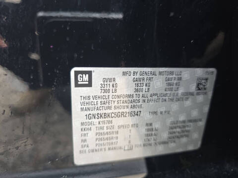 2016 Chevrolet Tahoe LT