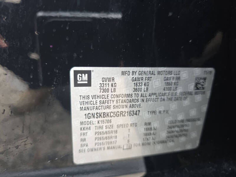 2016 Chevrolet Tahoe LT