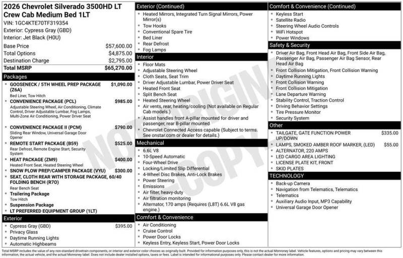 2026 Chevrolet Silverado 3500HD