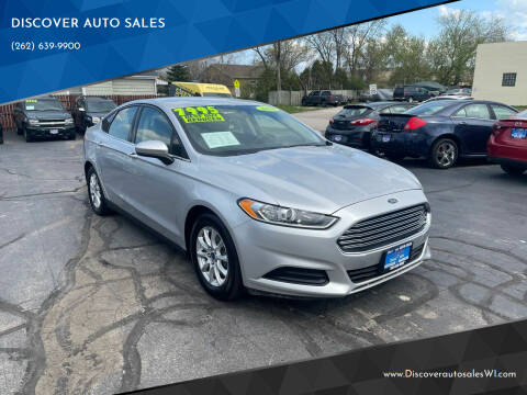 2016 Ford Fusion for sale at DISCOVER AUTO SALES in Racine WI