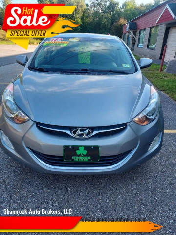 2012 Hyundai Elantra for sale at Shamrock Auto Brokers, LLC in Belmont NH