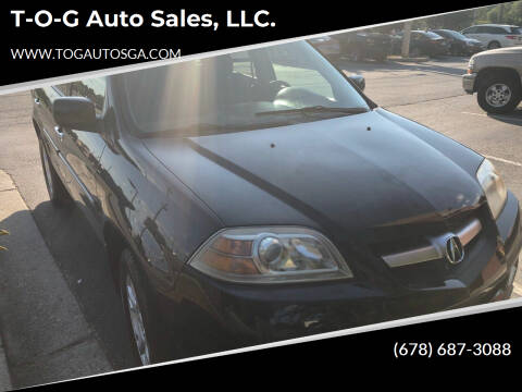 2005 Acura MDX for sale at T-O-G Auto Sales, LLC. in Jonesboro GA