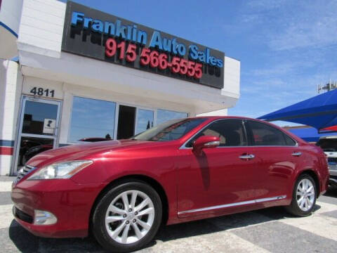 2010 Lexus ES 350 for sale at Franklin Auto Sales in El Paso TX