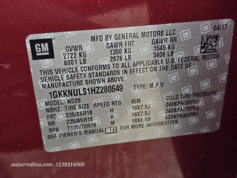 2017 GMC Acadia SLT-1