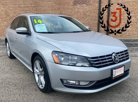 2014 Volkswagen Passat for sale at 3 J Auto Sales Inc in Arlington Heights IL
