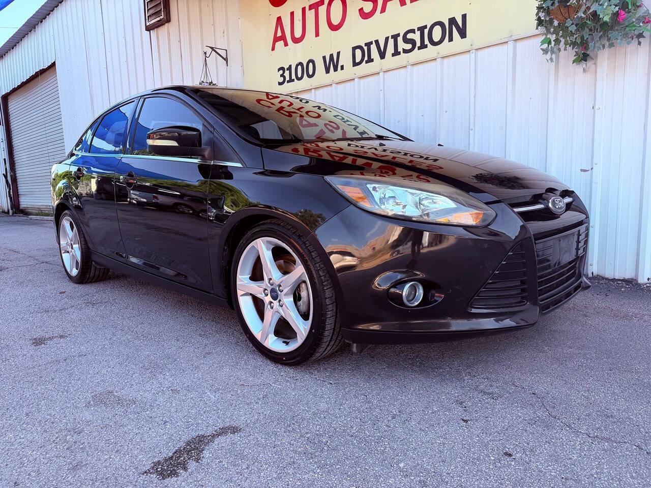 Black 2012 Ford Focus Titanium Titanium 4dr Sedan 1