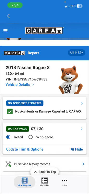 2013 Nissan Rogue S