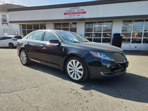2014 Lincoln MKS for sale at Landes Family Auto Sales in Attleboro MA