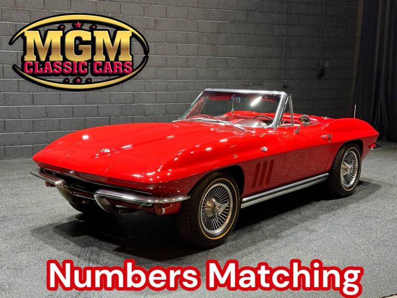 1965 Chevrolet Corvette for sale at MGM CLASSIC CARS in Addison IL
