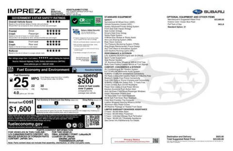 2021 Subaru Impreza Sport