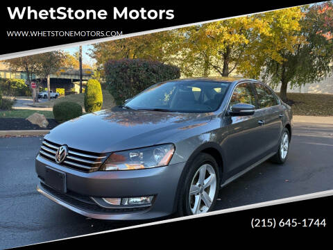 2015 Volkswagen Passat for sale at WhetStone Motors in Bensalem PA