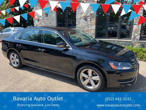 2013 Volkswagen Passat for sale at Bavaria Auto Outlet in Victoria MN
