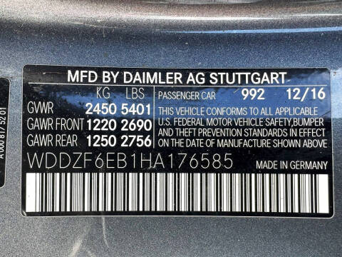 2017 Mercedes-Benz E-Class AMG E 43