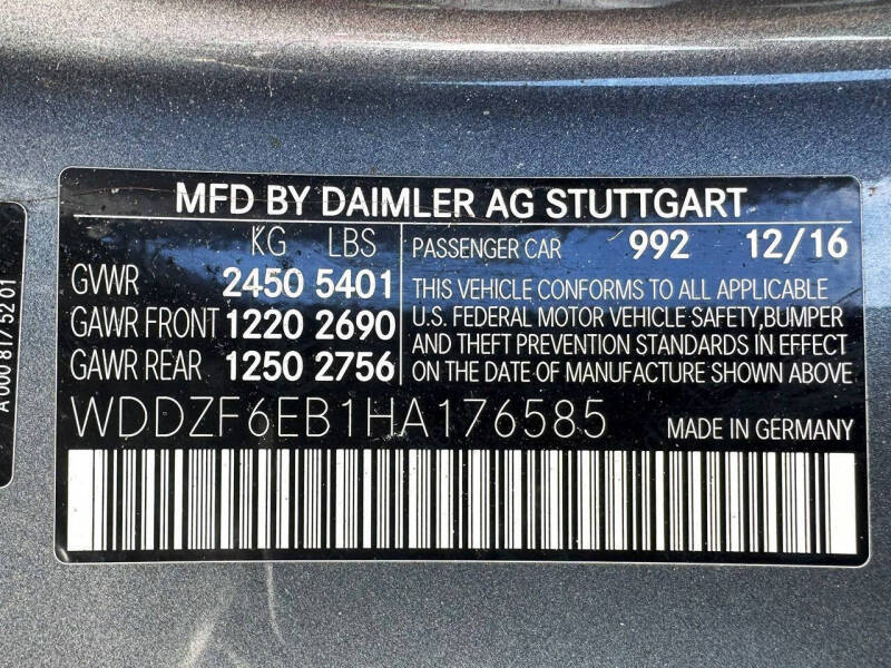 2017 Mercedes-Benz E-Class AMG E 43