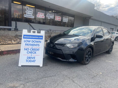 2015 Toyota Corolla for sale at Alexander's Auto Sales in North Little Rock AR