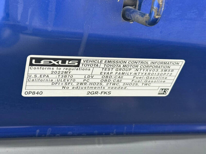 2022 Lexus ES 350 F SPORT