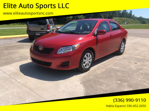 2010 Toyota Corolla for sale at Elite Auto Sports LLC in Wilkesboro NC