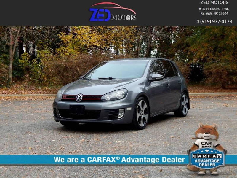 2012 Volkswagen GTI for sale at Zed Motors in Raleigh NC