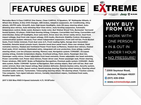 2017 Mercedes-Benz S-Class S 550