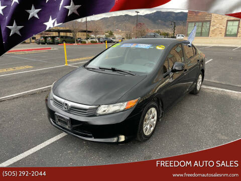 2012 Honda Civic for sale at Freedom Auto Sales in Albuquerque NM