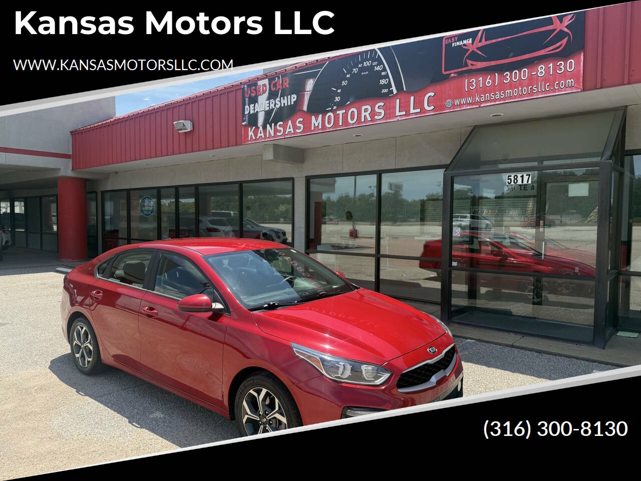 Red 2020 Kia Forte Sedan Front-Wheel Drive Continuously Variable Transmission