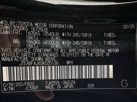 2025 Toyota Land Cruiser 1958