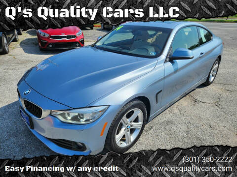 2014 BMW 4 Series for sale at Q's Quality Cars LLC in Capitol Heights MD