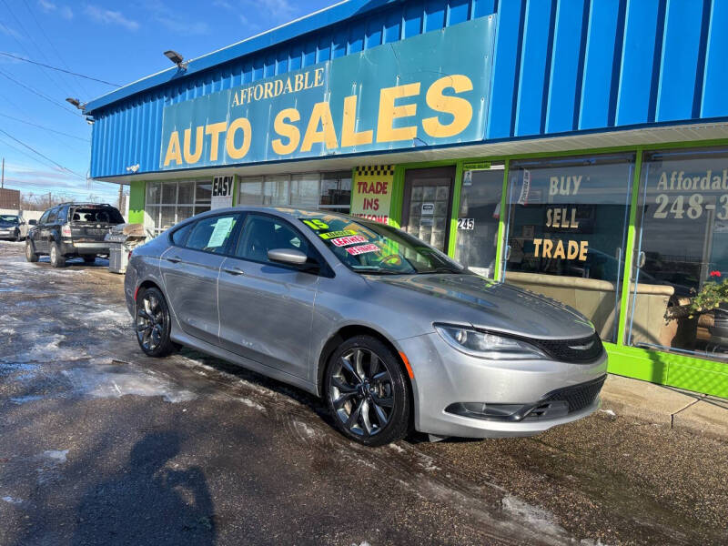 2015 Chrysler 200 for sale at Affordable Auto Sales of Michigan in Pontiac MI