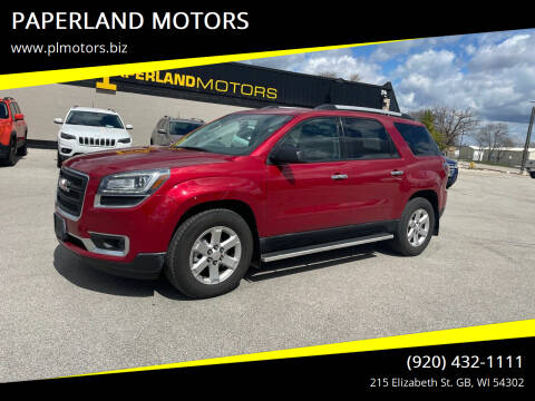 2014 GMC Acadia for sale at PAPERLAND MOTORS in Green Bay WI