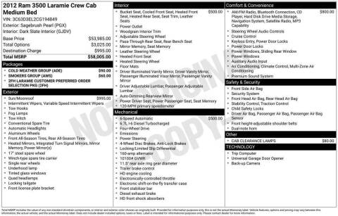 2012 RAM 3500 Laramie