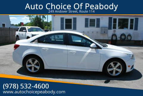 2014 Chevrolet Cruze for sale at Auto Choice Of Peabody in Peabody MA
