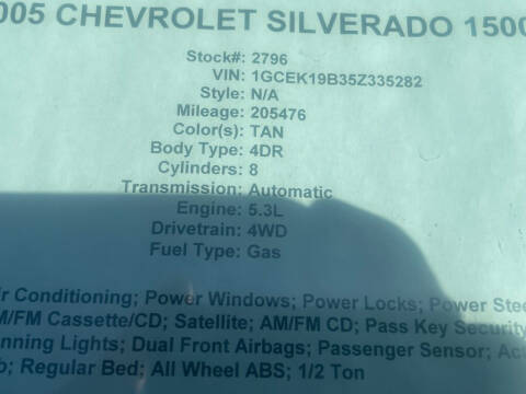 2005 Chevrolet Silverado 1500