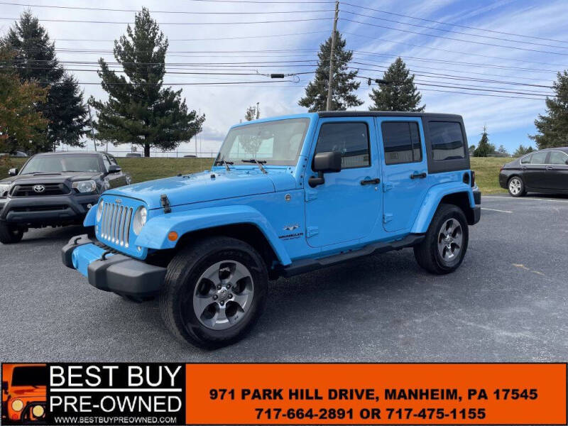 2017 Jeep Wrangler Unlimited for sale at Best Buy Pre-Owned in Manheim PA