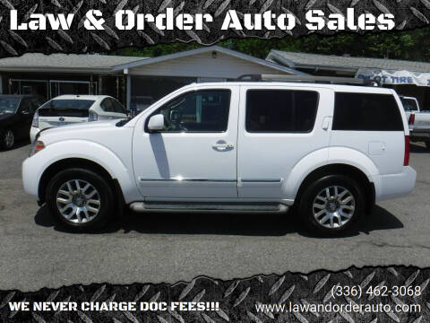 2012 Nissan Pathfinder for sale at Law & Order Auto Sales in Pilot Mountain NC