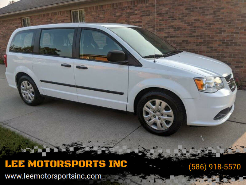 2016 Dodge Grand Caravan for sale at LEE MOTORSPORTS INC in Mount Clemens MI