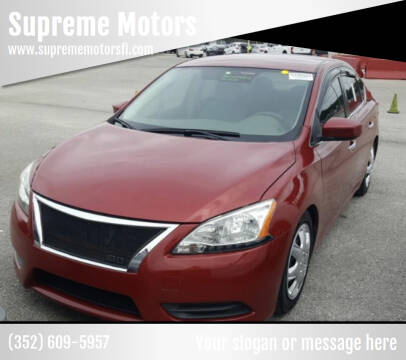 2013 Nissan Sentra for sale at Supreme Motors in Leesburg FL