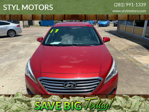 2017 Hyundai Sonata for sale at STYL MOTORS in Pasadena TX