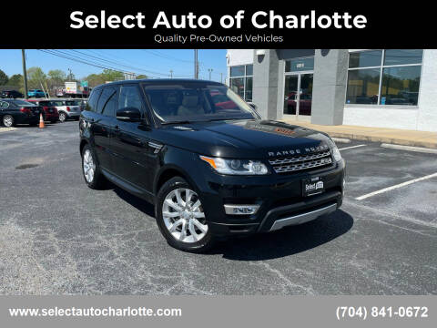 2016 Land Rover Range Rover Sport for sale at Select Auto of Charlotte in Matthews NC
