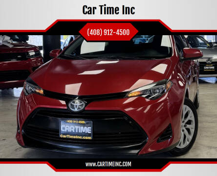2017 Toyota Corolla for sale at Car Time Inc in San Jose CA