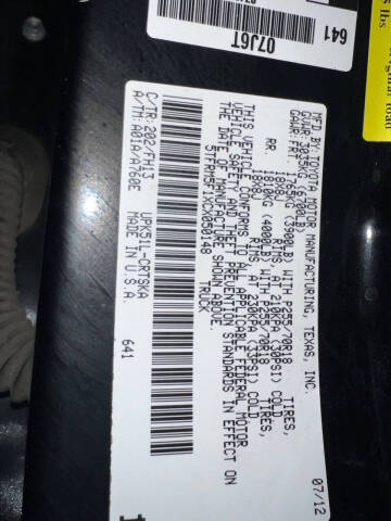 2012 Toyota Tundra Grade