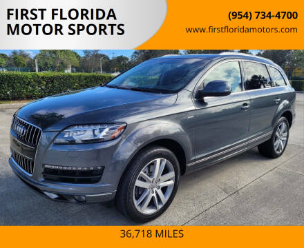 2015 Audi Q7 for sale at FIRST FLORIDA MOTOR SPORTS in Pompano Beach FL