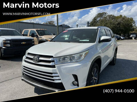 2017 Toyota Highlander for sale at Marvin Motors in Kissimmee FL