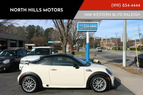 2013 MINI Coupe for sale at NORTH HILLS MOTORS in Raleigh NC