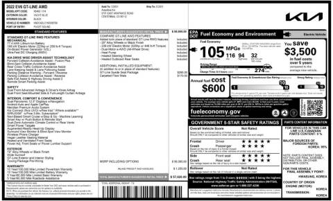 2022 Kia EV6 GT-Line