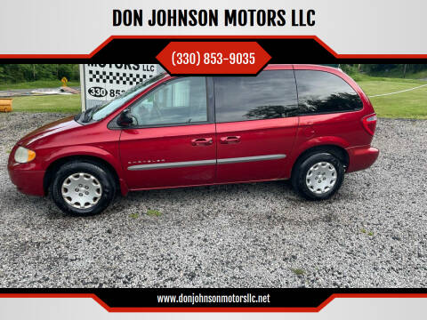 2001 Chrysler Voyager for sale at DON JOHNSON MOTORS LLC in Lisbon OH