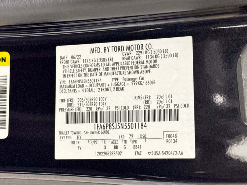 2022 Ford Mustang Shelby GT500