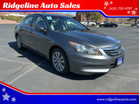 2011 Honda Accord for sale at Ridgeline Auto Sales in Saint George UT