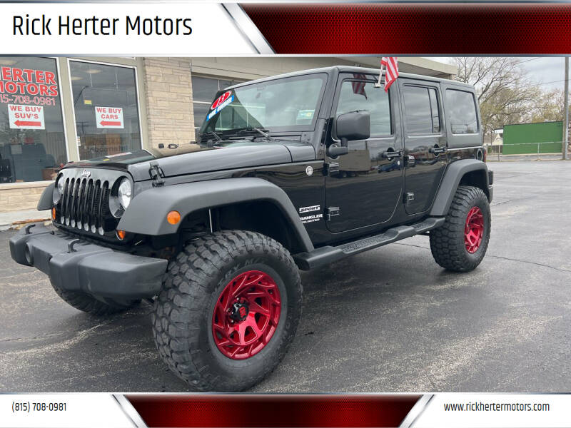 2013 Jeep Wrangler Unlimited for sale at Rick Herter Motors in Loves Park IL