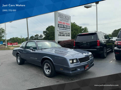 1984 Chevrolet Monte Carlo for sale at Just Cars Motors in Raleigh NC